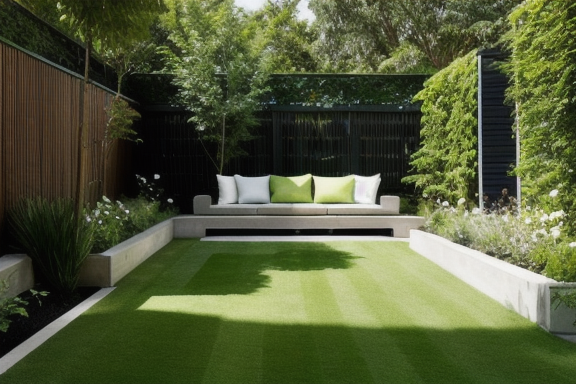 Tendência de jardins modernos, onde a natureza encontra a inovação, é um oásis contemporâneo que floresce com elegância e estilo, refletindo a harmonia entre design e serenidade