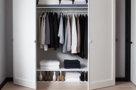 Guarda roupa minimalista