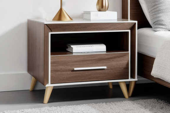 Mesa de cabeceira flutuante