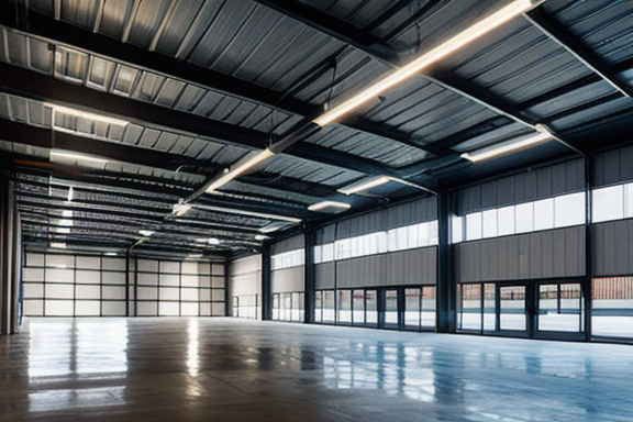 Industrial facility with energy-efficient lighting