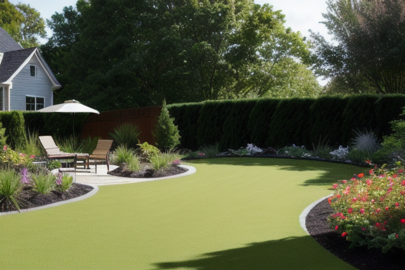 Paisagista trabalhando em um projeto de design de jardim