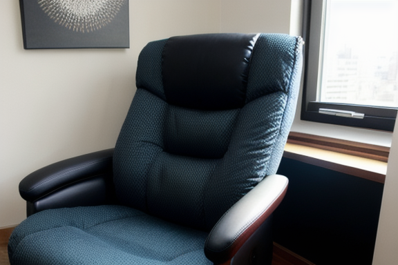 Cadeiras confortáveis para os clientes