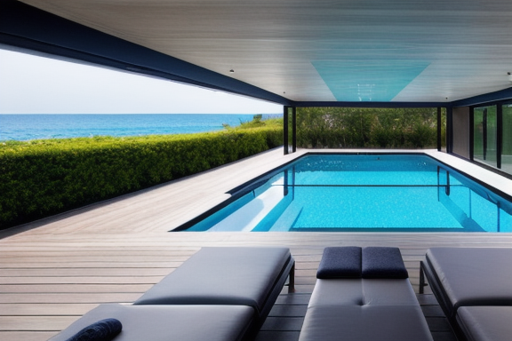 Swimming pool with advanced technology