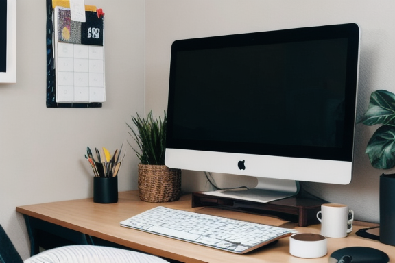 Person organizing workspace