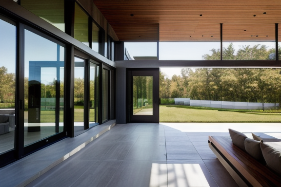 A modern American house showcasing the integration of indoor and outdoor spaces