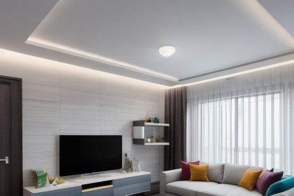 Designer de interiores trabalhando em um projeto residencial