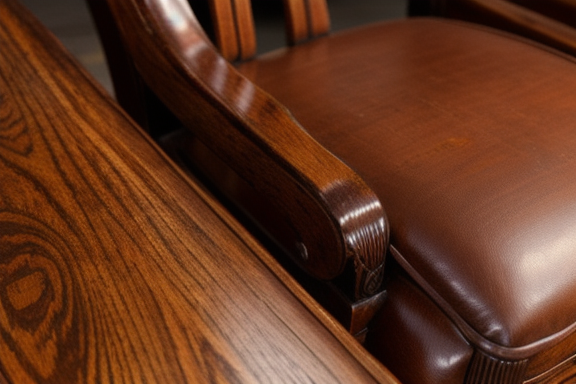 Restored antique wooden chair