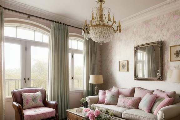 Cozy vintage living room