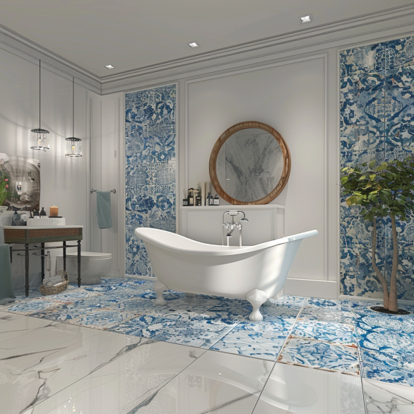 Estas são as maiores tendências de azulejos para 2024 – listras, texturas, layouts inovadores e muito mais