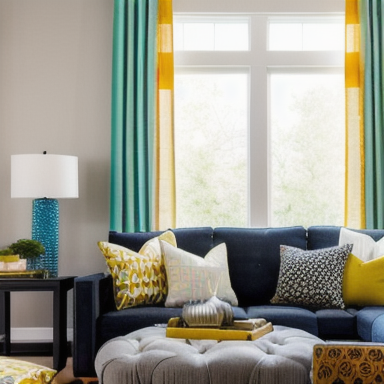 Living room with modern furniture