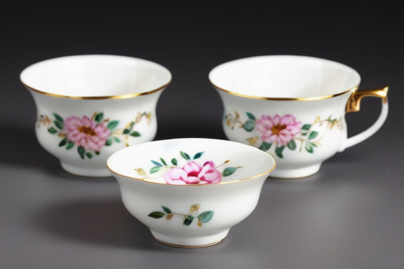 A louça de porcelana  é conhecida por sua elegância e sofisticação