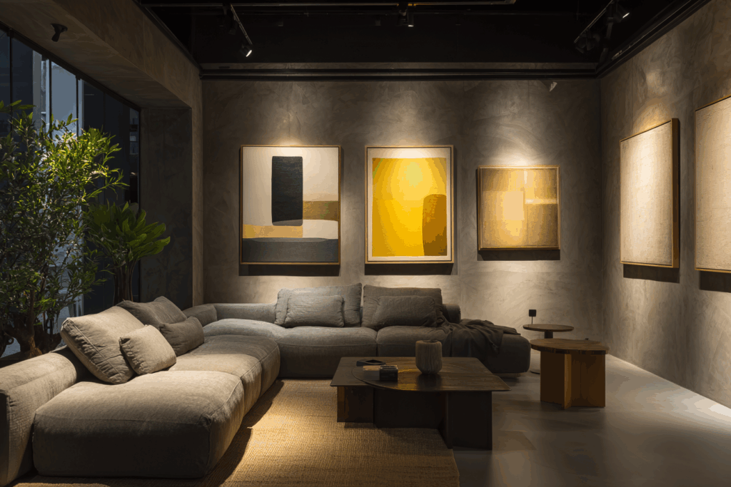 Como transformar sua sala em uma galeria com poucos quadros bem escolhidos