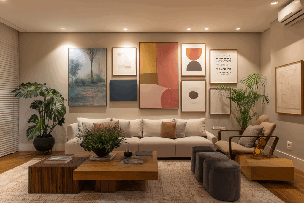 7 ideias de quadros que mudam completamente o clima da sua sala